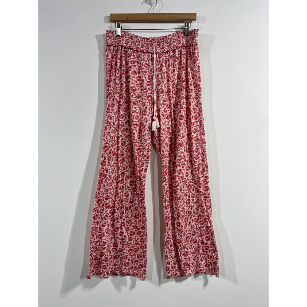 Floreat Anthropologie Boho Sleep Floral Wide Leg Relaxed Lounge Pants Large